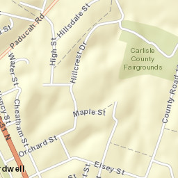 Elm Street Bardwell KY 42023 Street Map