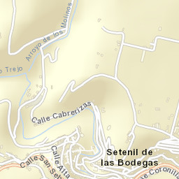 Setenil de las Bodegas Street Map