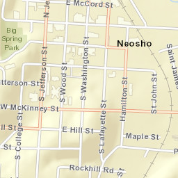 400-498 St John St Neosho MO 64850 Street Map