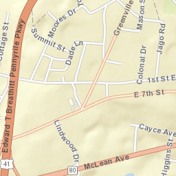 1601-1703 Old Greenville Road, Hopkinsville Street Map
