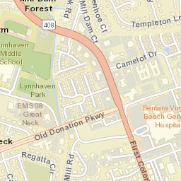 1776-1784 Camelot Dr, Virginia Beach Street Map