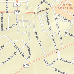 101-199 Mooreland Drive, Hopkinsville, KY Street Map