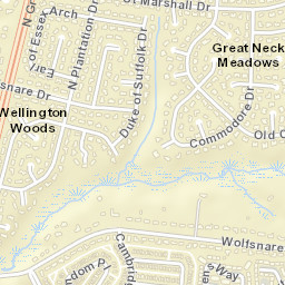 932 N Plantation Dr, Virginia Beach, VA 23454, USA Street Map