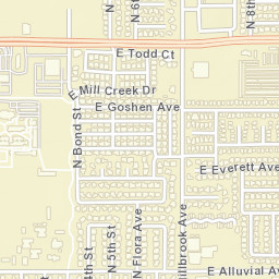 1153 E Athens Ave, Fresno, CA 93720 Street Map