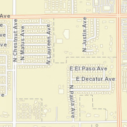 2548 E El Paso Ave, Fresno, CA 93720 Street Map
