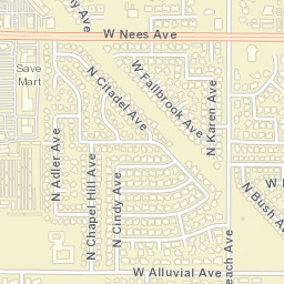 480-510 W Alluvial Ave, Clovis, CA 93611 Street Map