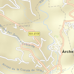 Árchez Street Map