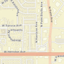 1257 W Spruce Ave, Pinedale, CA 93650 Street Map