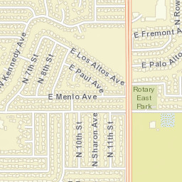 6414 N Cedar Ave, Fresno, CA 93710 Street Map
