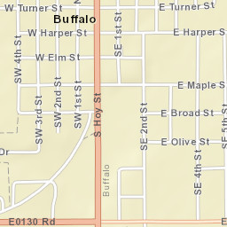 801-809 E Locust St, Buffalo, OK 73834 Street Map