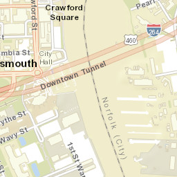 Portsmouth, Virginia Street Map