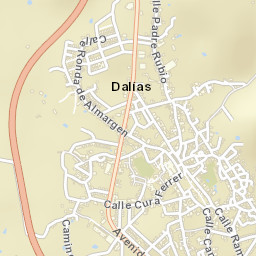Dalías Street Map
