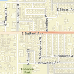 6114-6120 N Angus St, Fresno, CA 93710 Street Map