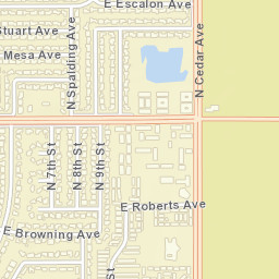 1755 E Roberts Ave, Fresno, CA 93710 Street Map