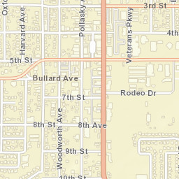 Clovis California Street Map