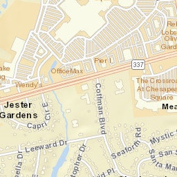 Chesapeake Square Access Road, Chesapeake, VA Street Map