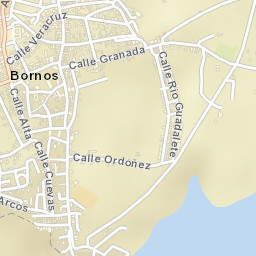 Bornos Street Map