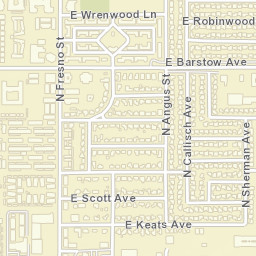 501-507 E San Jose Ave, Fresno, CA 93710 Street Map