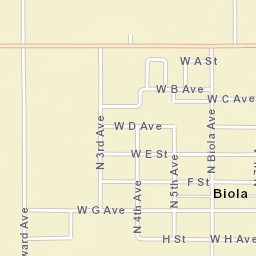Biola California Street Map
