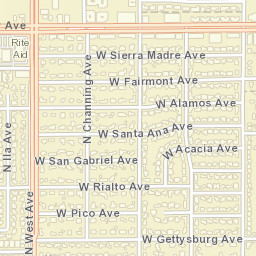 1028-1048 W Pico Ave, Fresno, CA 93705 Street Map