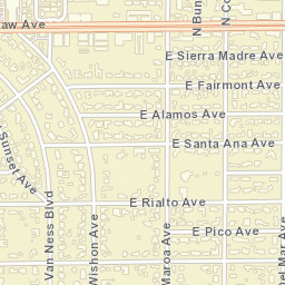 940 E Gettysburg Ave, Fresno, CA 93704 Street Map