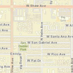 659-699 W Rialto Ave Clovis CA  Street Map
