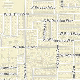 3855 N Crystal Ave, Fresno, CA 93705 Street Map