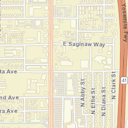 1525e E Saginaw Way, Fresno, CA 93704 Street Map