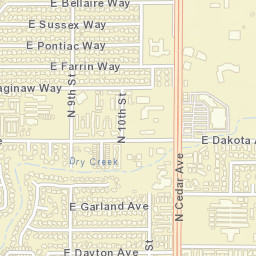 3701 N Cedar Ave Fresno CA 93726 Street Map