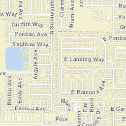 5930-5934 E Saginaw Way Fresno CA Street Map