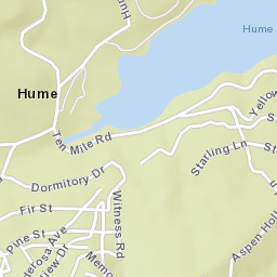 Hume California Street Map
