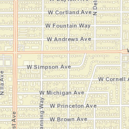 2940 North Teilman Avenue Fresno CA Street Map