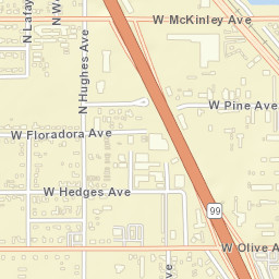 2101 West Floradora Avenue, Fresno, CA Street Map