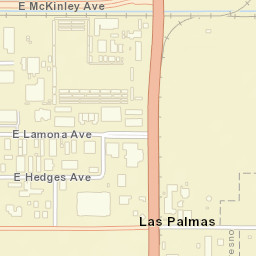 Las Palmas California Street Map