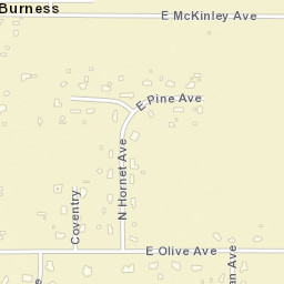 Burness California Street Map