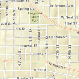 805 W Maud St Poplar Bluff Missouri Street Map