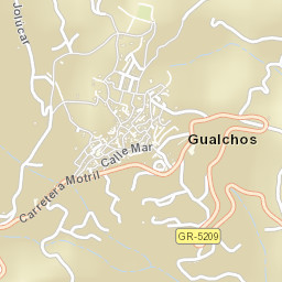 Gualchos Street Map