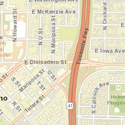 2300-2398 East Divisadero Street Fresno Street Map