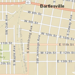 911 SW Jennings Ave Bartlesville OK Street Map