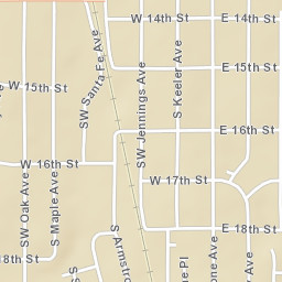 1409 S Dewey Ave Bartlesville, Oklahoma Street Map