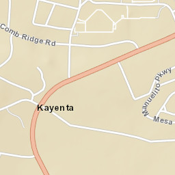 Kayenta Arizona Street Map