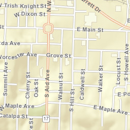 100-122 West Main Street, West Plains, MO Street Map