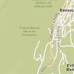Benaoján Street Map