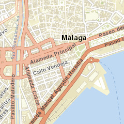 Málaga Street Map