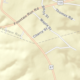 13662-13698 Fountain Run Road, Fountain Street Map