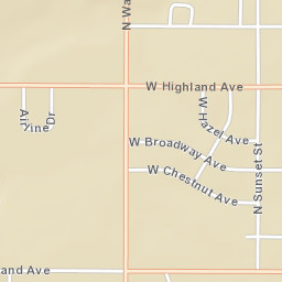 1600-2042 West Highland Avenue, Ponca City, OK Street Map