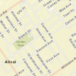 Alisal California Street Map