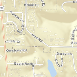 1622-1644 Bird Road, Branson, MO 65616 Street Map