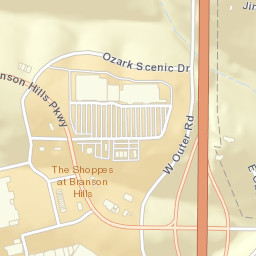 1185 Branson Hills Parkway, Branson, MO Street Map