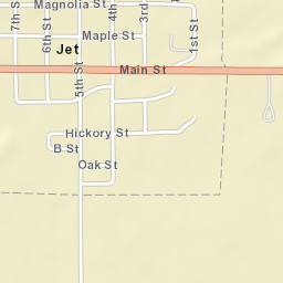 501-599 Main Street, Jet, OK 73749, USA Street Map